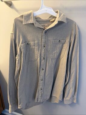 RedHead Men's Light Tan Button-Up Shirt Jacket